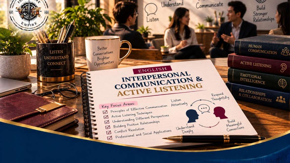 INTERPERSONAL COMMUNICATION & ACTIVE LISTENING