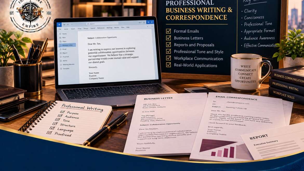 PROFESSIONAL BUSINESS WRITING & CORRESPONDENCE